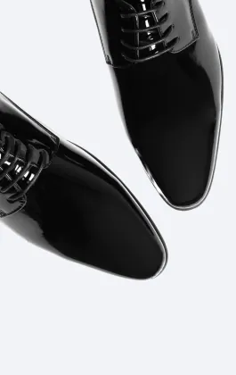 Black Patent Contemporary Dress Shoes