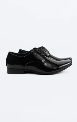Black Patent Contemporary Dress Shoes