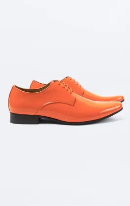 Orange Patent Contemporary Dress Shoes