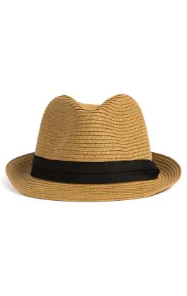 Camel Summer Trilby Hat