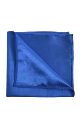 Royal Blue Dupion Handkerchief