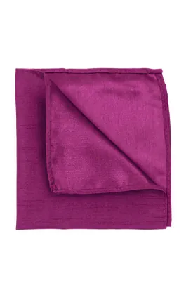 Purple Dupion Handkerchief