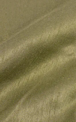 Green Dupion Handkerchief