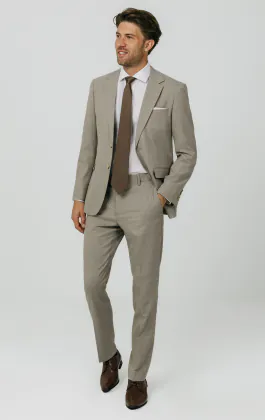 Natural Check Suit Jacket