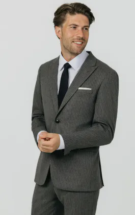 Charcoal Chalkstripe Suit Jacket