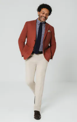 Terracotta Linen Jacket