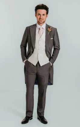 Dobell Silver Grey Morning Tailcoat