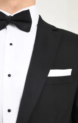 Black Dinner Jacket with Notch Lapel