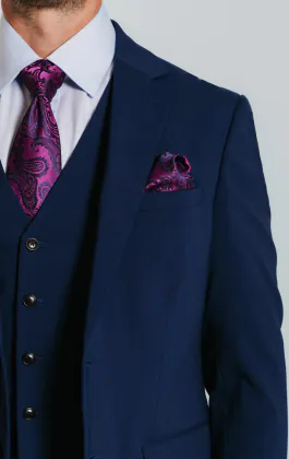 Blue Slim Fit Suit Jacket