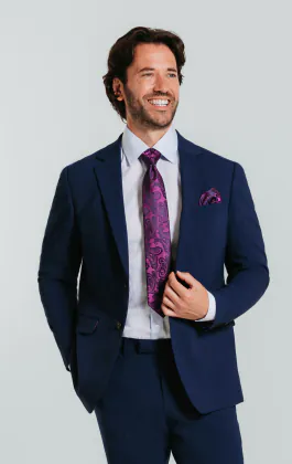 Blue Slim Fit Suit Jacket