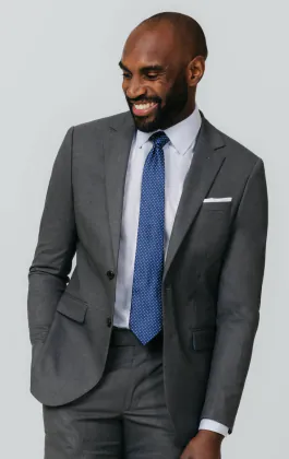 Grey Slim Fit Suit Jacket