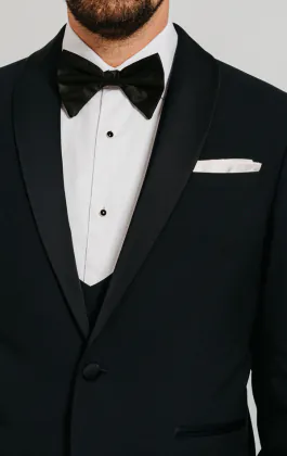 Navy Shawl Lapel Tuxedo Jacket