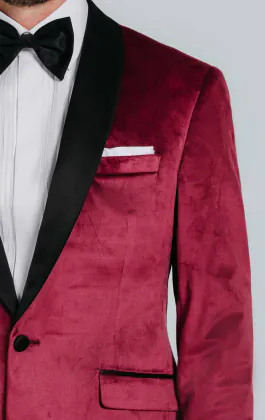 Burgundy Velvet Jacket