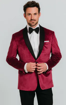 Burgundy Velvet Jacket