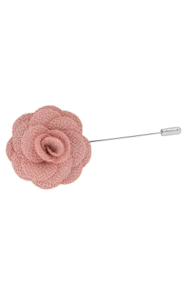 Dobell Cashmere Rose Pink Flower Lapel Pin