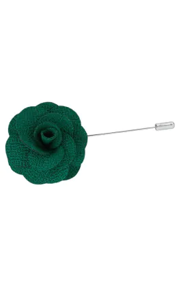 Dobell Racing Green Flower Lapel Pin