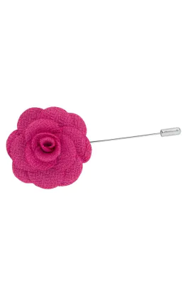 Dobell Pink Flower Lapel Pin