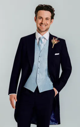 Navy Blue Morning Suit