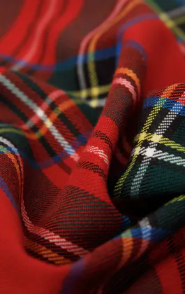 Red Tartan Handkerchief
