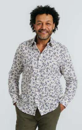 Floral Print Cotton Shirt
