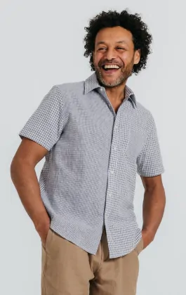 marcel shirt aqua gingham