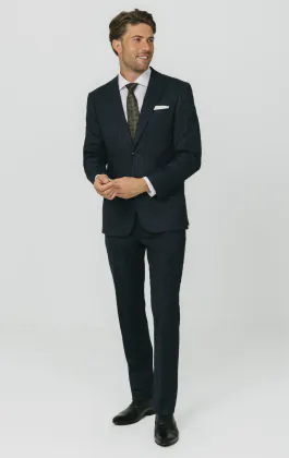 Navy Chalkstripe Suit
