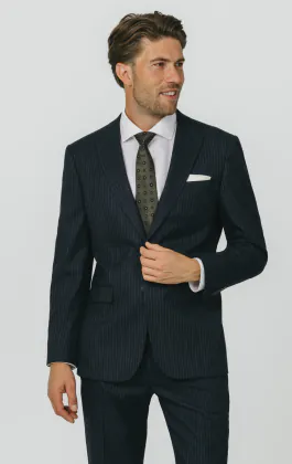 Navy Chalkstripe Suit