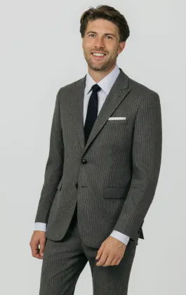 Charcoal Chalkstripe Suit