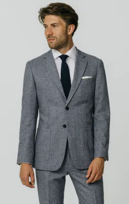 Blue Donegal Tweed Suit