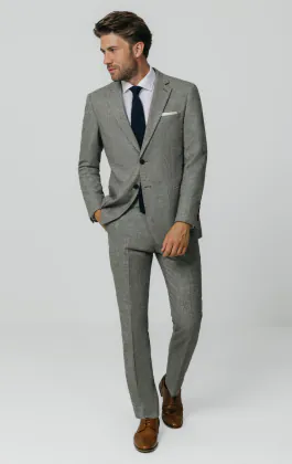 Light Grey Donegal Tweed Suit