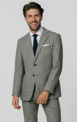 Light Grey Donegal Tweed Suit
