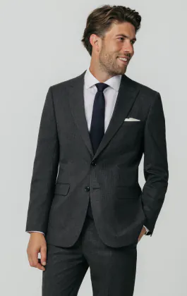Charcoal Puppytooth Check Suit