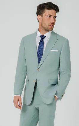 Mint Green Hopsack Suit