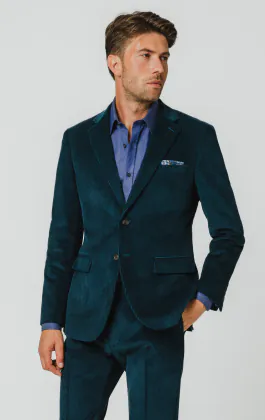 Teal Corduroy Suit