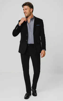 Black Corduroy Suit
