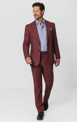 Mulberry Textured Suit