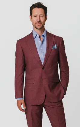 Mulberry Textured Suit