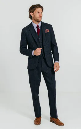 Harris Tweed Blue Herringbone Suit