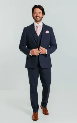 Mid Blue 3 Piece Suit