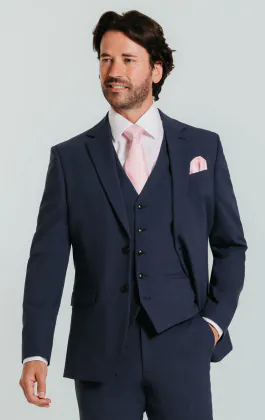 Mid Blue 3 Piece Suit