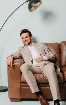 Sand Linen Suit
