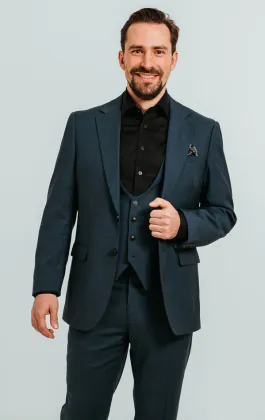 Teal 3 Piece Suit