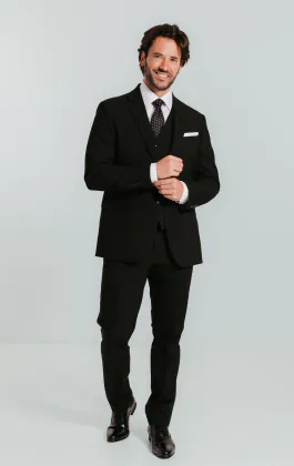 Black Slim Fit 3 Piece Suit