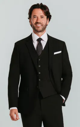 Black Slim Fit 3 Piece Suit