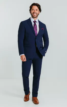 Blue Slim Suit