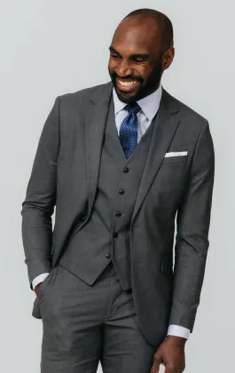 Grey Slim Fit 3 Piece Suit
