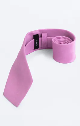 Pink Dupion Tie