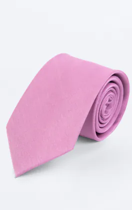 Pink Dupion Tie