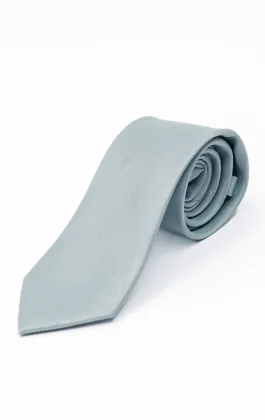 Powder Blue Dupion Tie