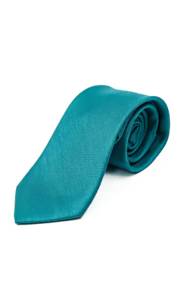 Turquoise Dupion Tie